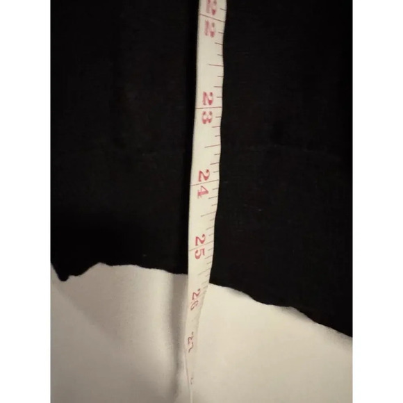 Merino Wool Sweater Size Small Black Mens 1/4 Zip Mock Neck Thermal Pullover - Picture 4 of 6